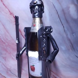 Skier Wine Bottle Holder